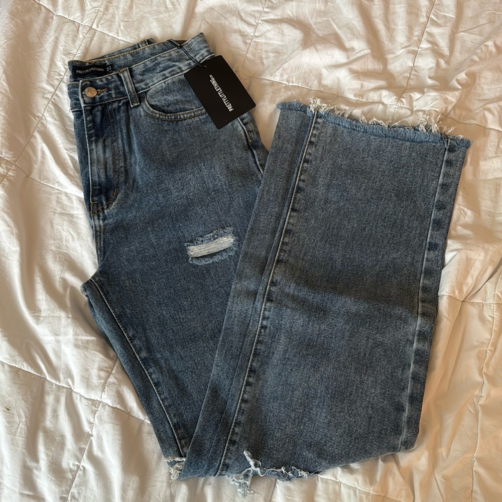 Pretty Little Things Vintage Wash Straight Leg Jeans
